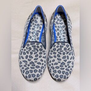 Rothy's Leopard/Cheetah Print Flats - Blue and Gray
